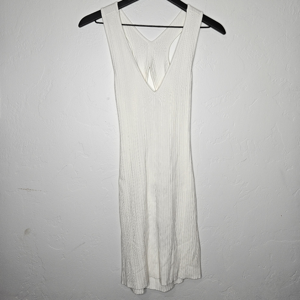 Michael Costello White Backless Dress